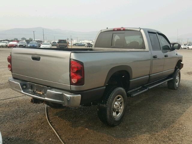 3D7MX38A37G814876 - 2007 DODGE RAM 3500 S GRAY photo 4