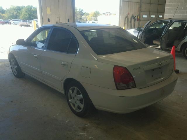 KMHDN46D15U961352 - 2005 HYUNDAI ELANTRA GL WHITE photo 3