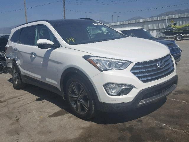 KM8SRDHF1EU081200 - 2014 HYUNDAI SANTA FE L WHITE photo 1