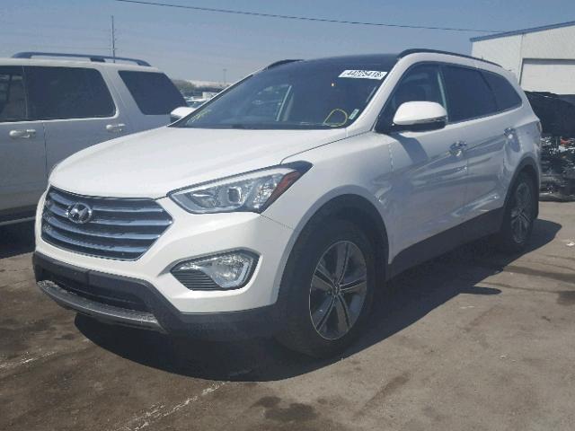 KM8SRDHF1EU081200 - 2014 HYUNDAI SANTA FE L WHITE photo 2