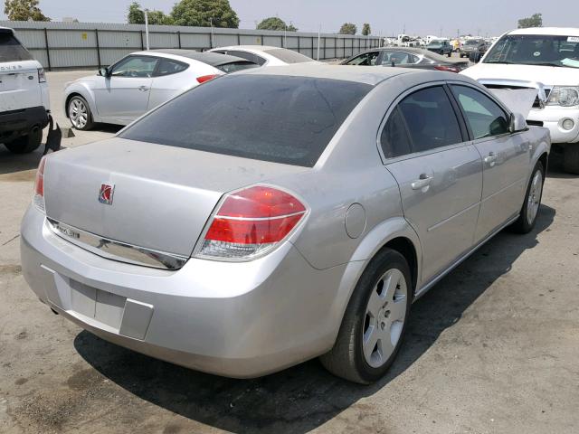 1G8ZS57B58F219447 - 2008 SATURN AURA XE SILVER photo 4