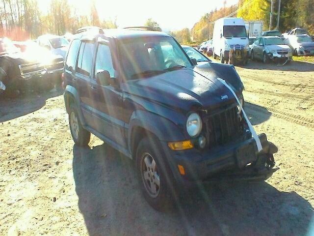 1J4GL48K67W537945 - 2007 JEEP LIBERTY SP BLUE photo 1