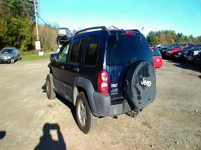 1J4GL48K67W537945 - 2007 JEEP LIBERTY SP BLUE photo 3