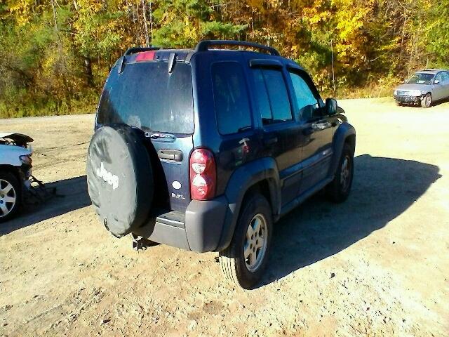 1J4GL48K67W537945 - 2007 JEEP LIBERTY SP BLUE photo 4