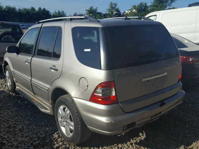 4JGAB57E55A531561 - 2005 MERCEDES-BENZ ML 350 BEIGE photo 3