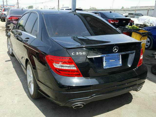 WDDGF5HB5CR221728 - 2012 MERCEDES-BENZ C 350 BLACK photo 3