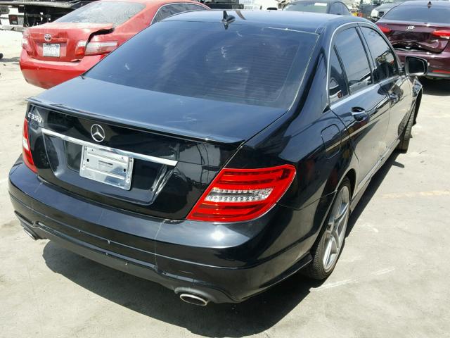 WDDGF5HB5CR221728 - 2012 MERCEDES-BENZ C 350 BLACK photo 4