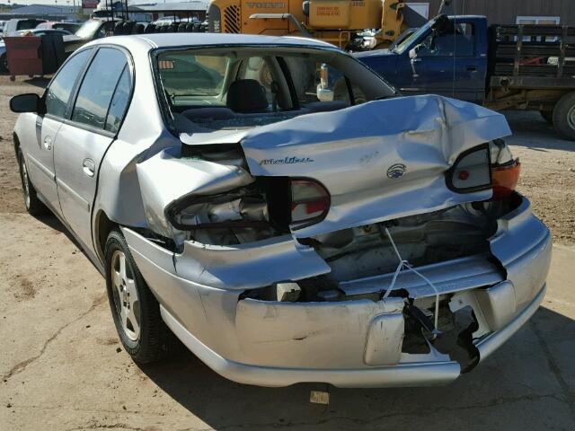 1G1ND52J73M731656 - 2003 CHEVROLET MALIBU SILVER photo 3