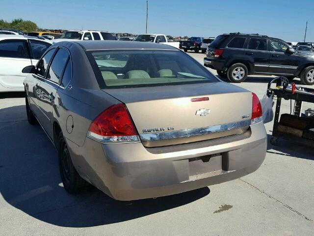 2G1WB58KX79349425 - 2007 CHEVROLET IMPALA LS BROWN photo 3