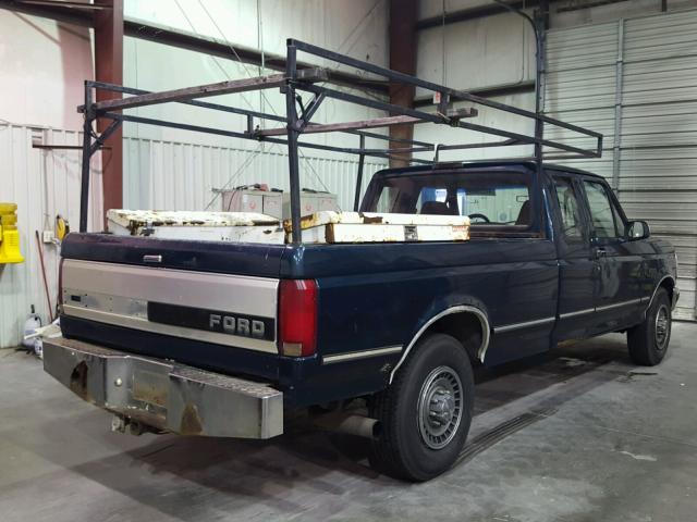 1FTHX25F6RKB47402 - 1994 FORD F250 BLUE photo 4