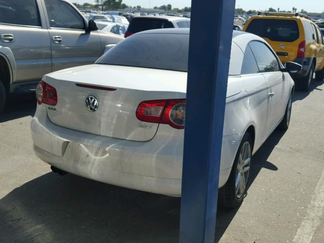 WVWFA71F39V012212 - 2009 VOLKSWAGEN EOS LUX WHITE photo 4