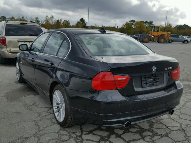 WBAPL5C56BA918372 - 2011 BMW 335 BLACK photo 3