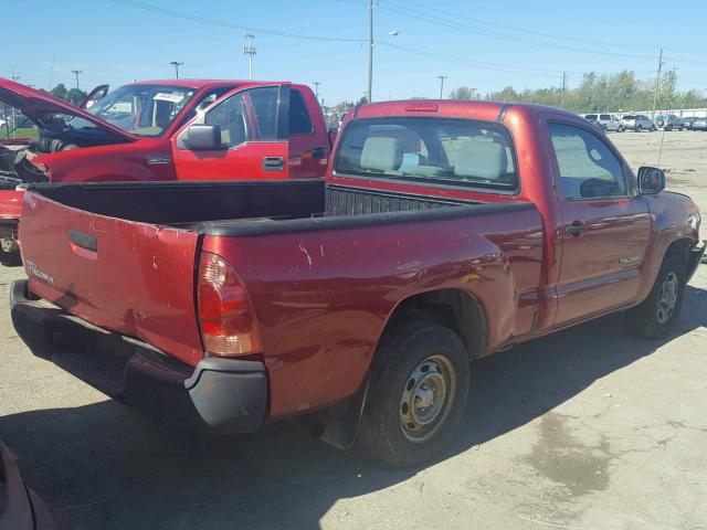 5TENX22N17Z357994 - 2007 TOYOTA TACOMA RED photo 4