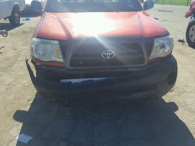 5TENX22N17Z357994 - 2007 TOYOTA TACOMA RED photo 9