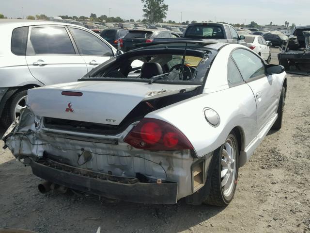 4A3AC54H31E212160 - 2001 MITSUBISHI ECLIPSE GT SILVER photo 4