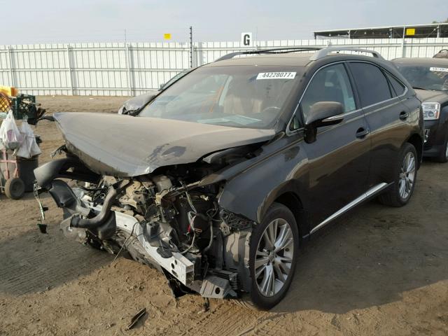 2T2BK1BA7DC204638 - 2013 LEXUS RX 350 BLACK photo 2