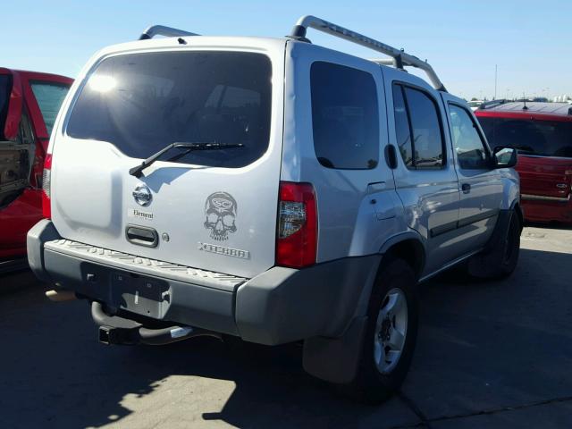 5N1ED28T24C620286 - 2004 NISSAN XTERRA XE SILVER photo 4