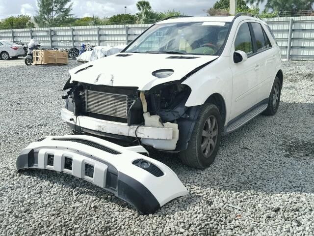 4JGBB22E67A237647 - 2007 MERCEDES-BENZ ML 320 CDI WHITE photo 2