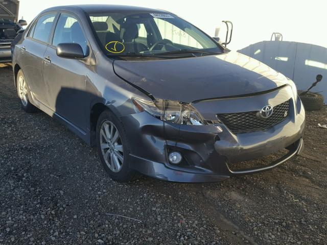 2T1BU4EE1AC440809 - 2010 TOYOTA COROLLA BA GRAY photo 1