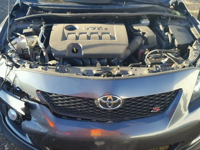 2T1BU4EE1AC440809 - 2010 TOYOTA COROLLA BA GRAY photo 7