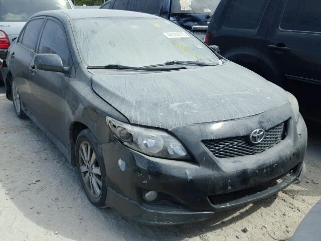 1NXBU40E59Z123035 - 2009 TOYOTA COROLLA BA BLACK photo 1