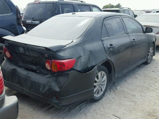 1NXBU40E59Z123035 - 2009 TOYOTA COROLLA BA BLACK photo 4