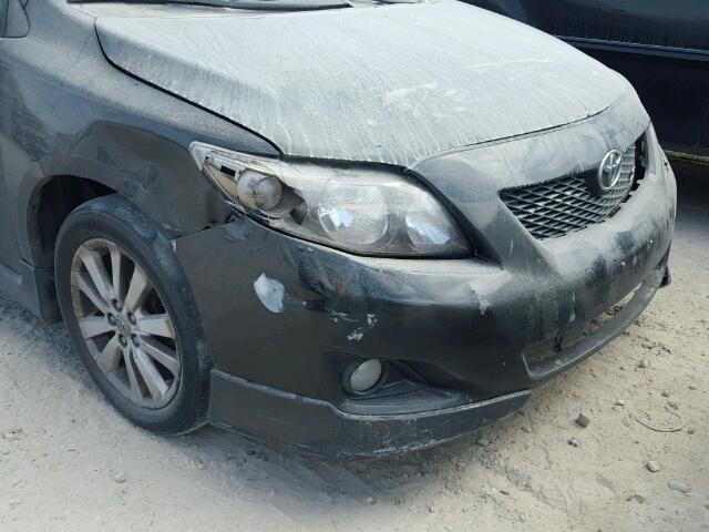 1NXBU40E59Z123035 - 2009 TOYOTA COROLLA BA BLACK photo 9