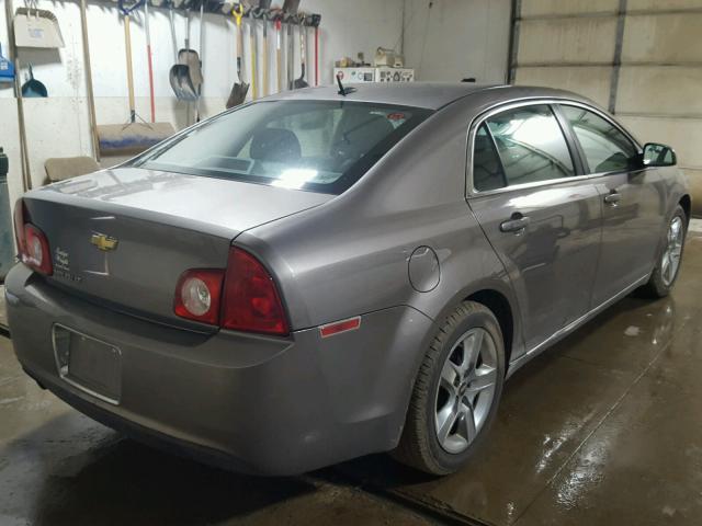 1G1ZC5EB9AF235672 - 2010 CHEVROLET MALIBU 1LT GRAY photo 4
