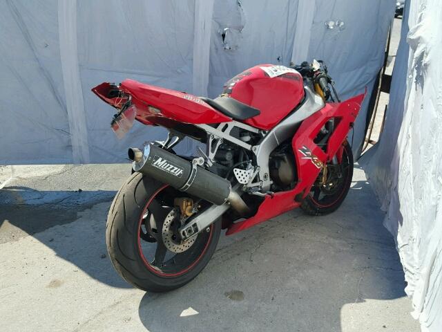 JKBZXJB153A011403 - 2003 KAWASAKI ZX636 B1 RED photo 4