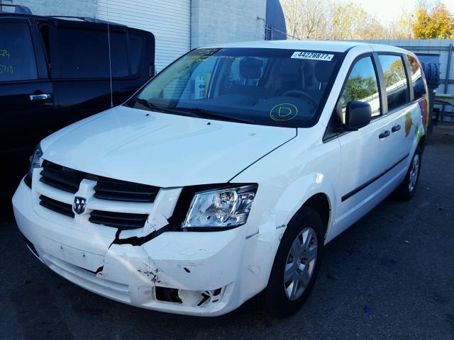 1D8HN44HX8B189656 - 2008 DODGE GRAND CARA WHITE photo 2