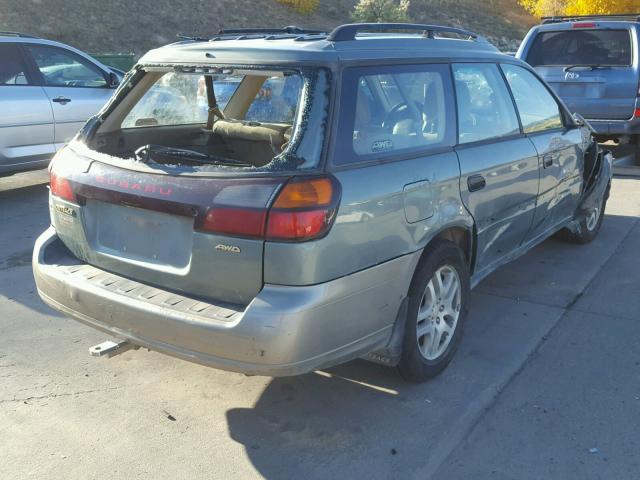 4S3BH675037628898 - 2003 SUBARU LEGACY OUT GREEN photo 4