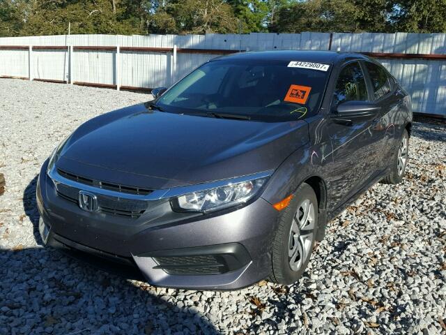 19XFC2F56GE007262 - 2016 HONDA CIVIC LX GRAY photo 2