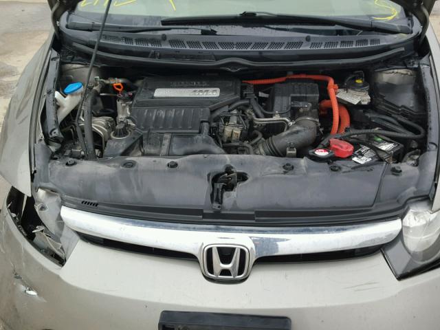 JHMFA36278S016129 - 2008 HONDA CIVIC GRAY photo 7