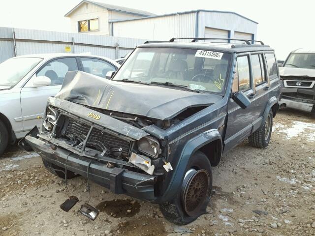 1J4FJ7BS3NL145880 - 1992 JEEP CHEROKEE C GREEN photo 2