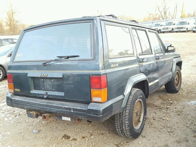 1J4FJ7BS3NL145880 - 1992 JEEP CHEROKEE C GREEN photo 4