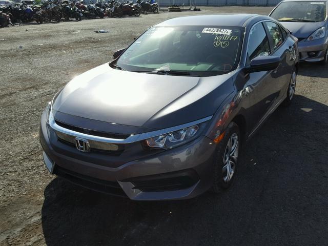 19XFC2F59HE020895 - 2017 HONDA CIVIC LX GRAY photo 2