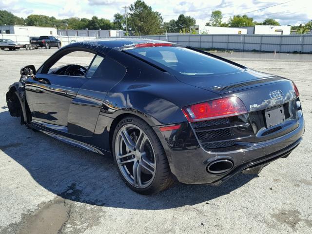 WUAENAFGXCN000583 - 2012 AUDI R8 5.2 QUA BLACK photo 3