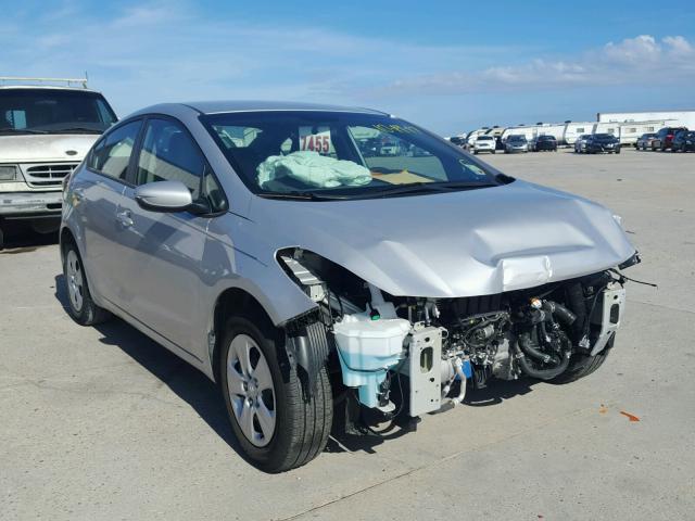 3KPFK4A7XHE111844 - 2017 KIA FORTE LX SILVER photo 1