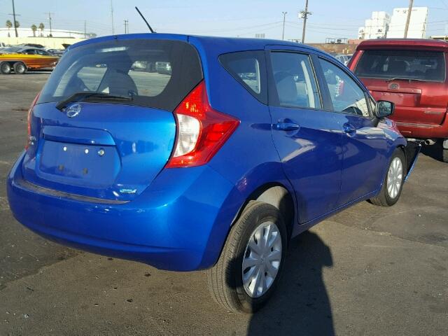 3N1CE2CP2GL364018 - 2016 NISSAN VERSA NOTE BLUE photo 4