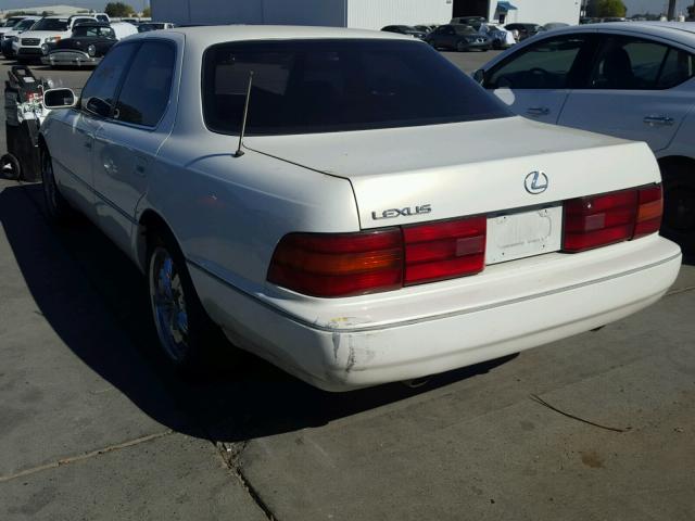 JT8UF11E5P0181234 - 1993 LEXUS LS WHITE photo 3