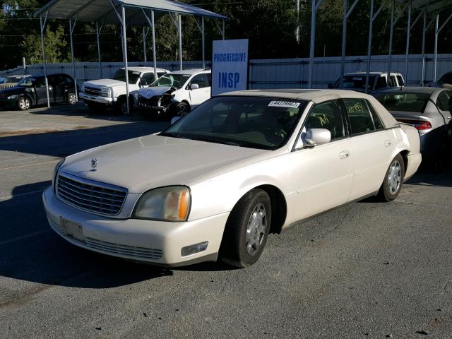 1G6KD54Y92U245307 - 2002 CADILLAC DEVILLE WHITE photo 2