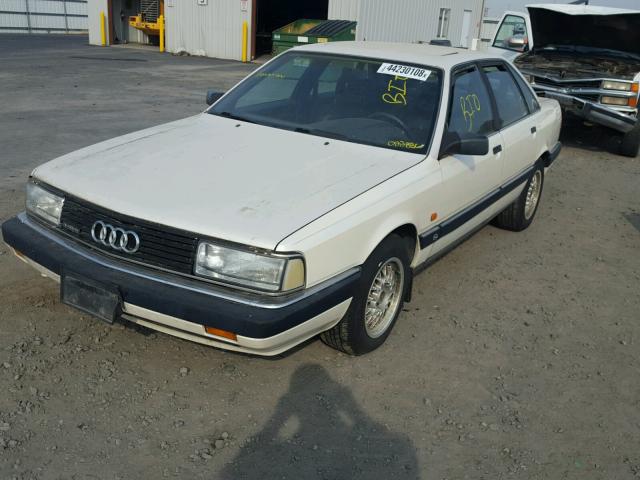 WAUGE5440MN022886 - 1991 AUDI 200 QUATTR WHITE photo 2