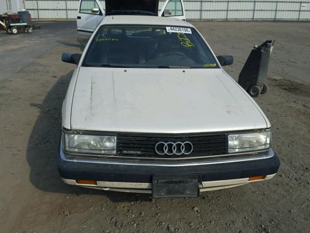 WAUGE5440MN022886 - 1991 AUDI 200 QUATTR WHITE photo 9