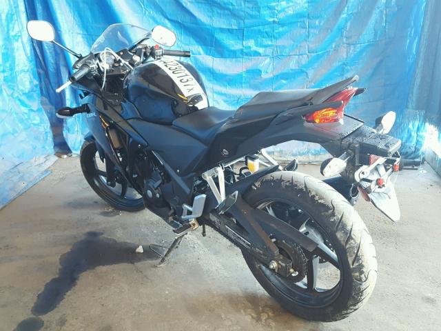 MLHMC4104D5301407 - 2013 HONDA CBR250 R BLACK photo 3