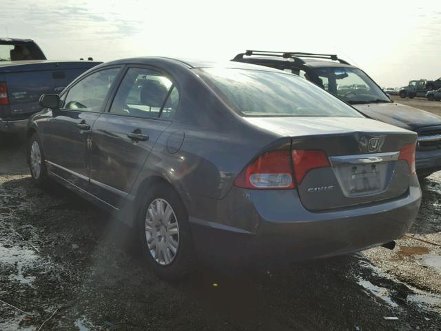 2HGFA16399H347867 - 2009 HONDA CIVIC GRAY photo 3