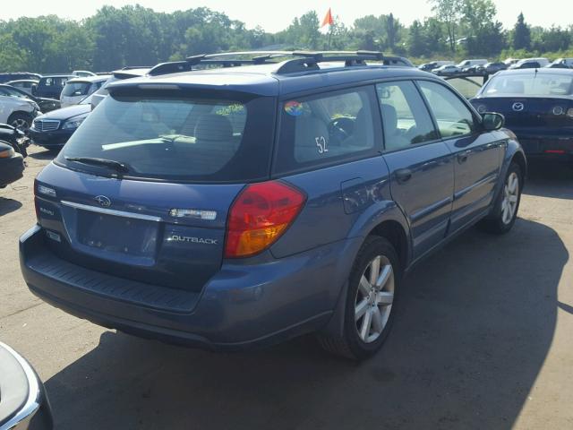 4S4BP61C767356263 - 2006 SUBARU LEGACY OUT BLUE photo 4