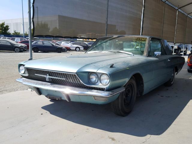 6Y83Z141802 - 1966 FORD THUNDERBIR BLUE photo 2