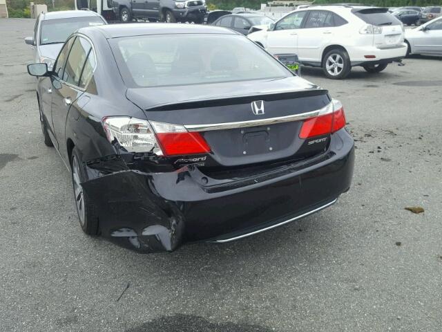 1HGCR2F52EA019248 - 2014 HONDA ACCORD SPO BLACK photo 3