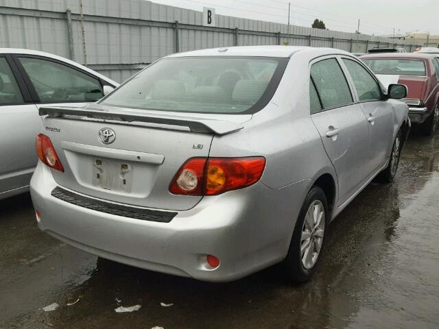 JTDBL40E29J016646 - 2009 TOYOTA COROLLA BA SILVER photo 4