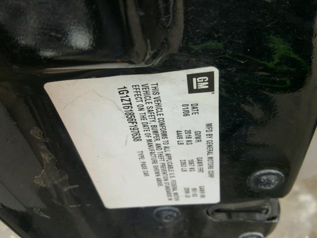 1G1ZT61856F197638 - 2006 CHEVROLET MALIBU MAX 黑色 照片 10